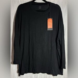 Elegant Black Long Sleeve Women's Top